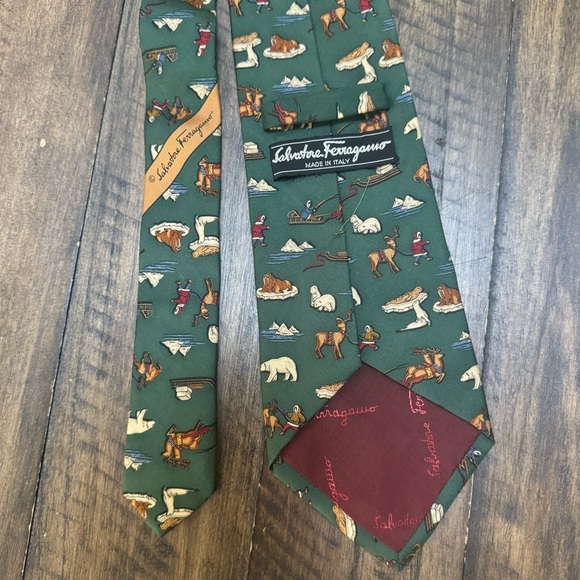 FERRAGAMO Zeno Ski Print Silk Tie | Nordstrom Ferragamo | Eskimo Winter Tie